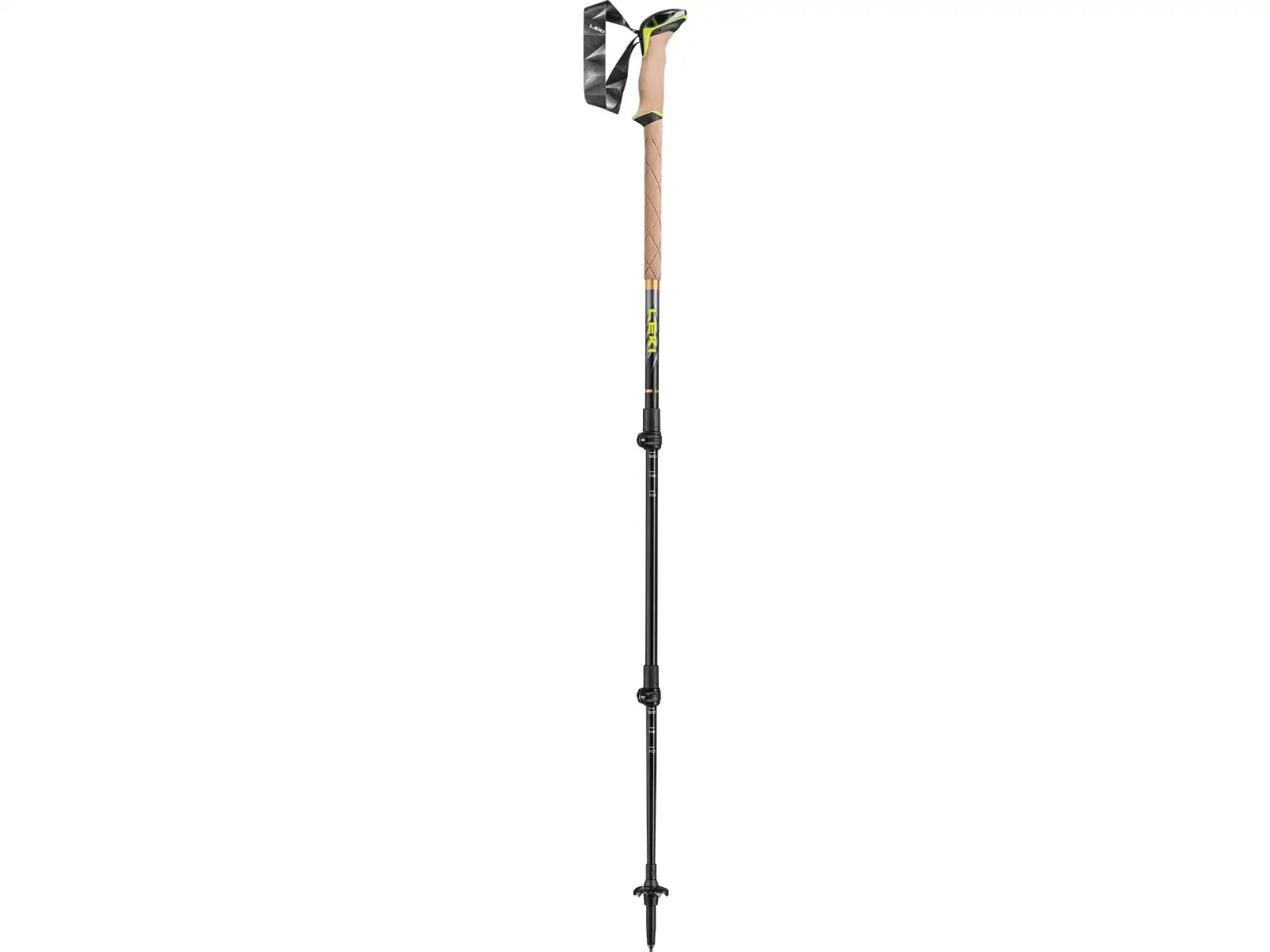 Leki Sherpa Trekkingstöcke Dark Anthracite/Neon/Yellow Gr. 110-145 cm