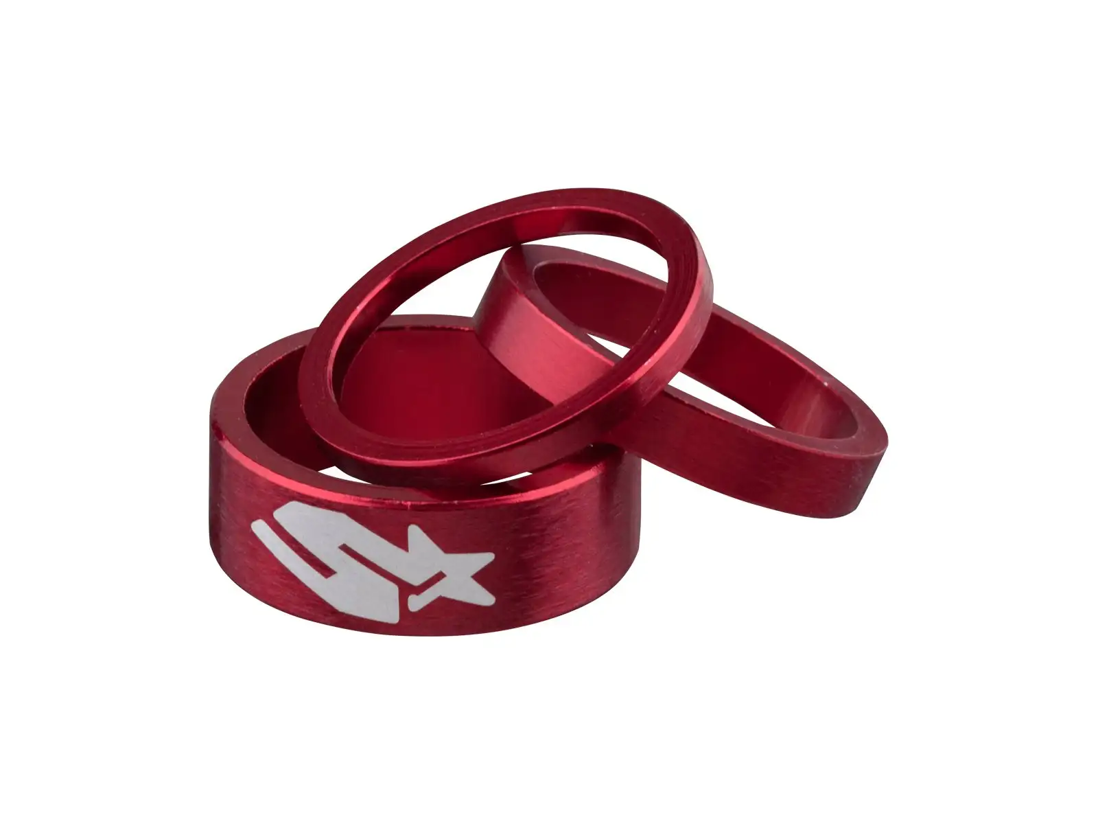 Spank Spacer Kit Satz von Unterlegscheiben für Vorbau 3/6/12 mm rot