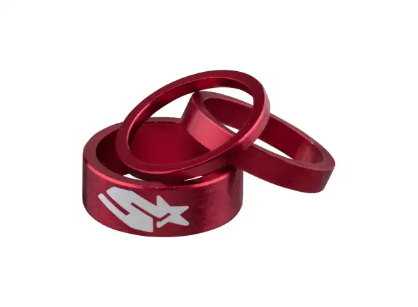 Spank Spacer Kit Satz von Unterlegscheiben für Vorbau 3/6/12 mm rot