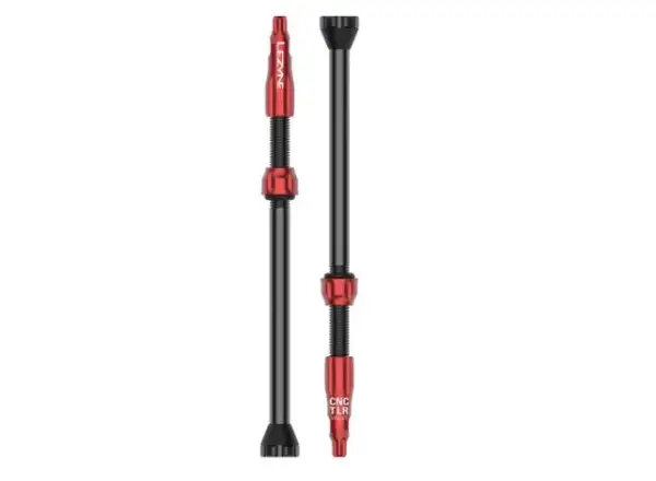 Lezyne CNC TLR Ventil - Tubeless-Ventil 60 mm in Rot
