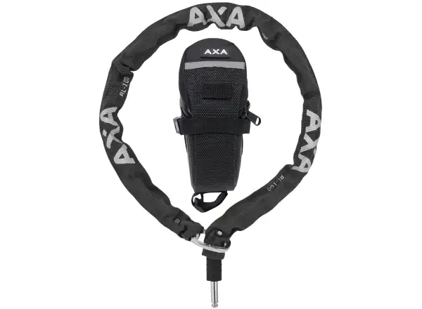 AXA Plugin RLC Plugin 100/5,5 Kettenschloss + Satteltasche