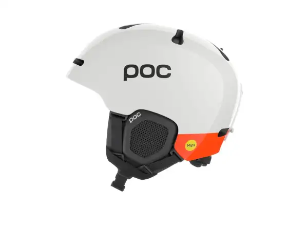POC Fornix MIPS Skihelm Hydrogen White/Fluorescent Orange