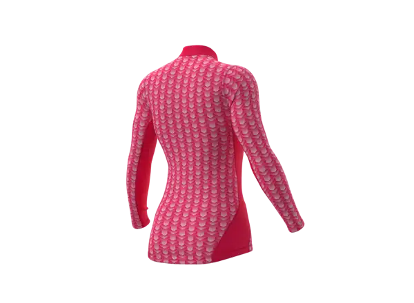 Alé Intimo Cubes Damen-Funktionslangarmshirt Erdbeere