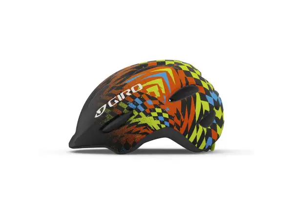 Giro Scamp Kinderhelm Mat Black/Check Fade