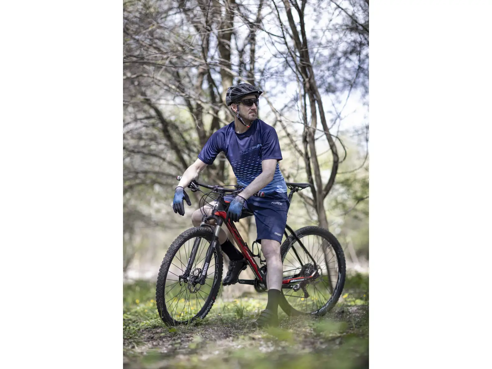 Force Blade MTB Herren Shorts ohne Innenfutter dunkelblau