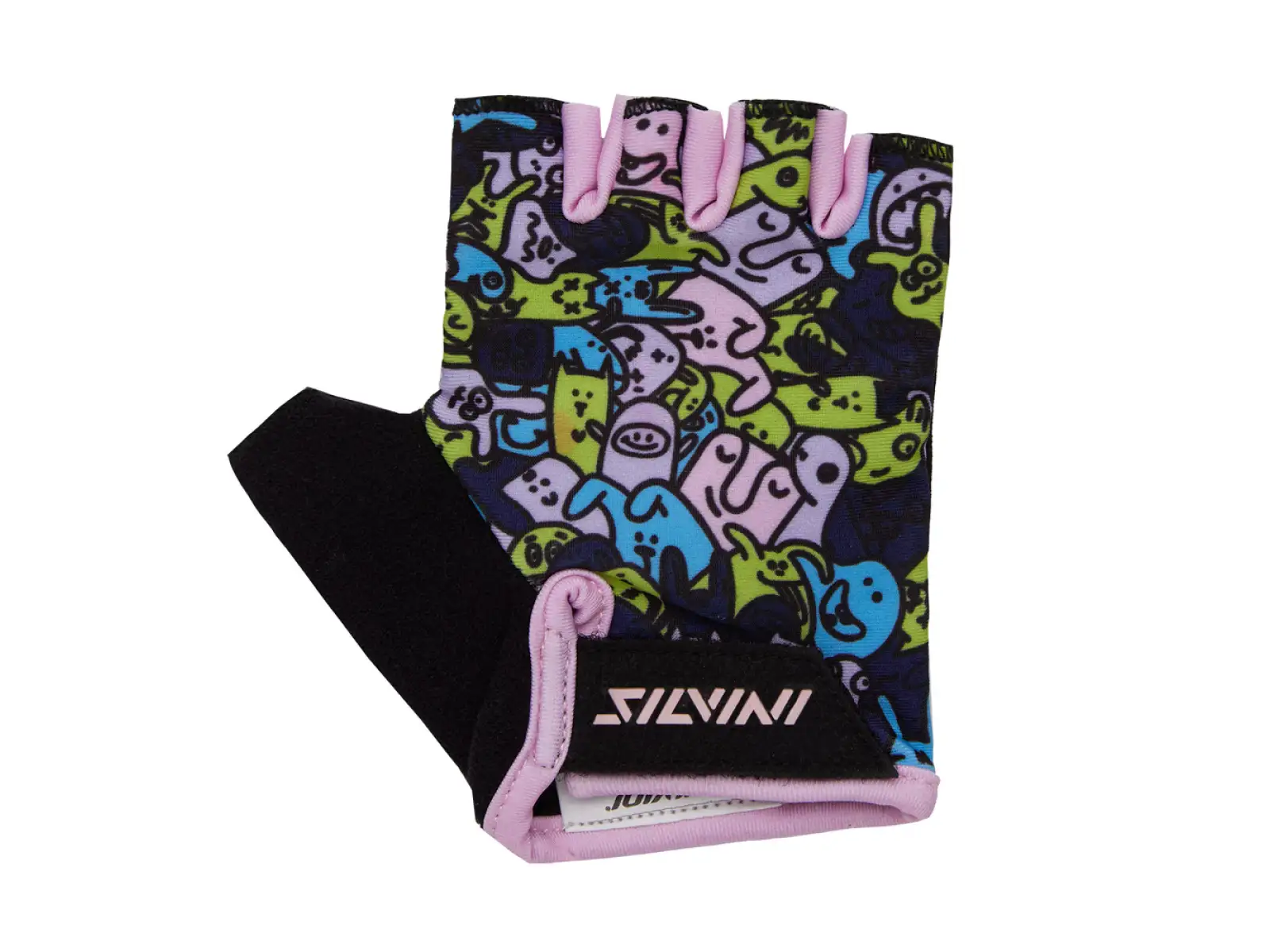 Silvini Locri dětské rukavice Navy/Blush - NEZAPÍNAT