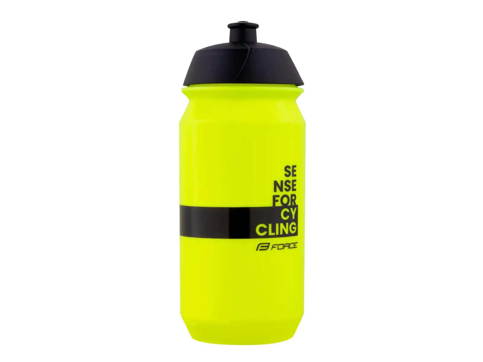 Force Fine Fahrradflasche 500 ml neon/schwarz
