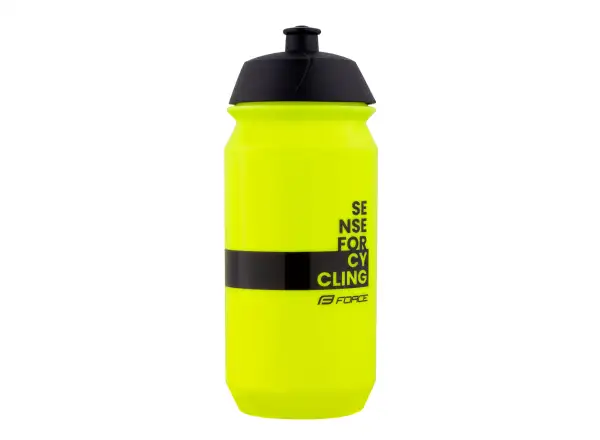Force Fine Fahrradflasche 500 ml neon/schwarz