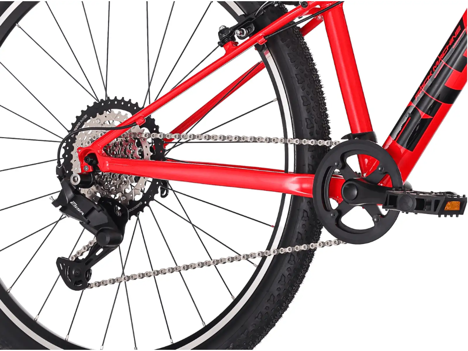 Rock Machine RIFF JR 27 Kinderfahrrad Gloss Fire Red