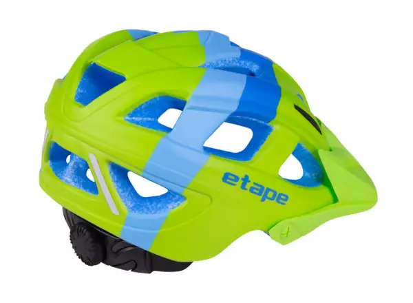 Etape Hero Kinder-Fahrradhelm grün/blau matt