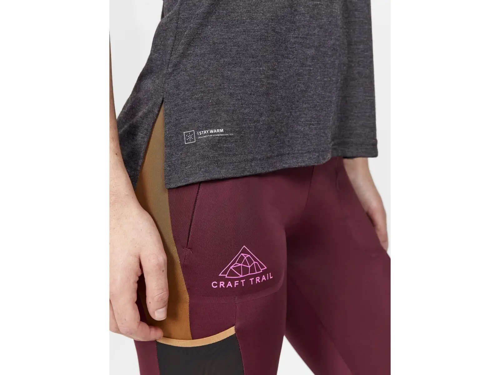 Craft ADV Trail Wool Damen T-Shirt, Kurzarm, Schwarz.