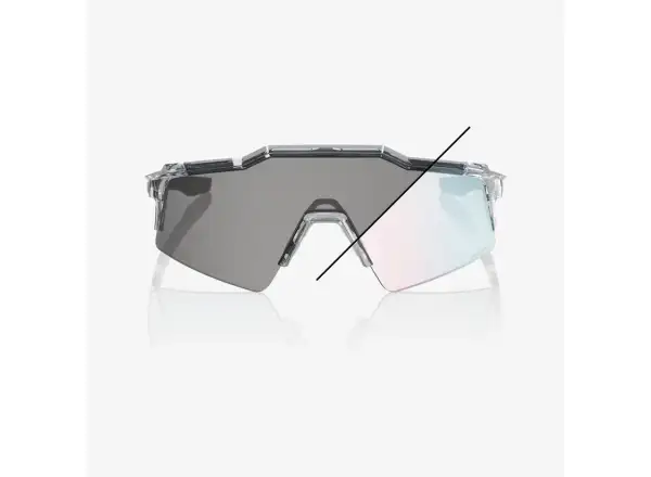 100% Speedcraft SL Sonnenbrille – Translucent Grey mit Rose Gold Photochromic