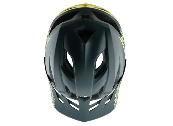Troy Lee Designs Flowline SE Helm Badge Gray/GLO Yellow