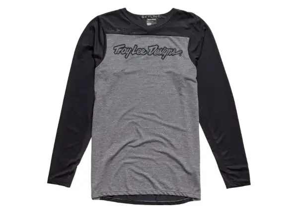 Troy Lee Designs Skyline Signature Langarmtrikot Heather Black