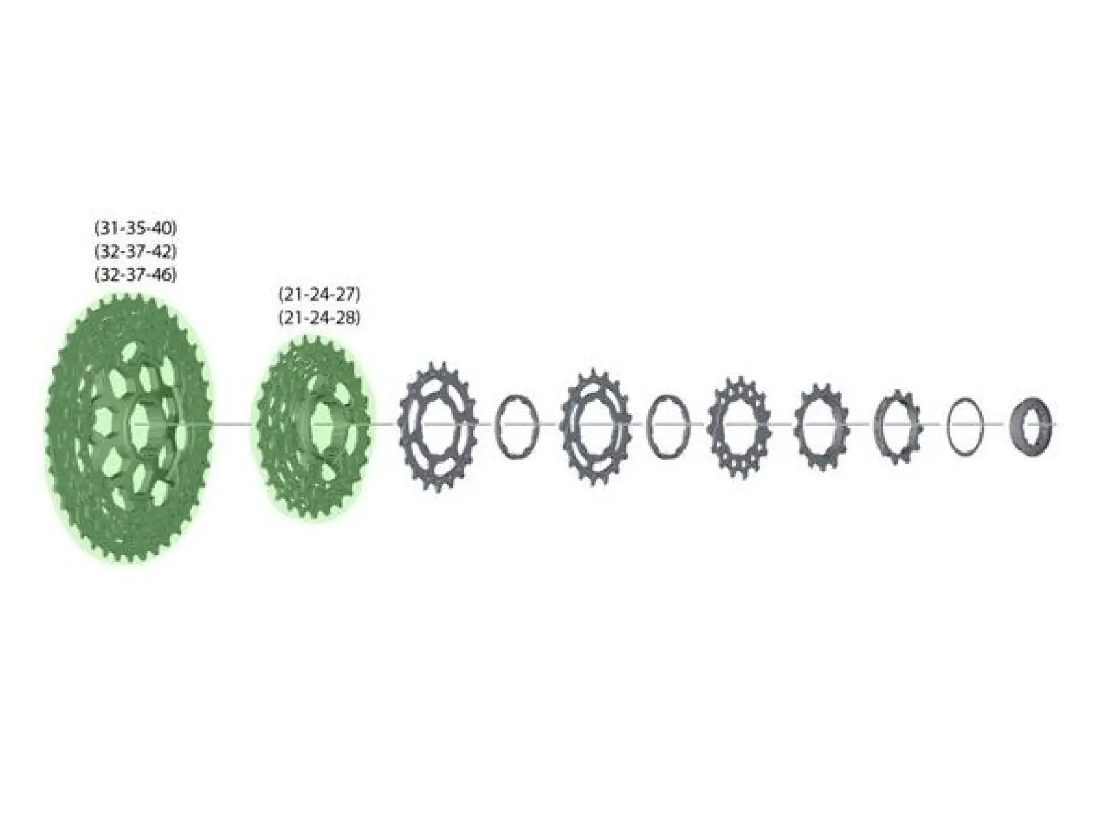 Shimano Ritzeleinheit für CS-M8000 32-37-46 für 11-46