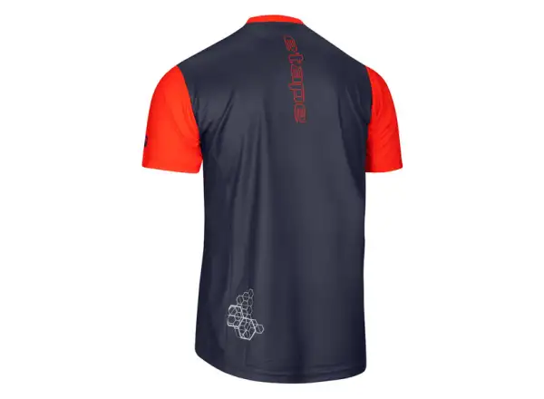 Etape Dirt Herren-Trikot Kurzarm Blau/Orange