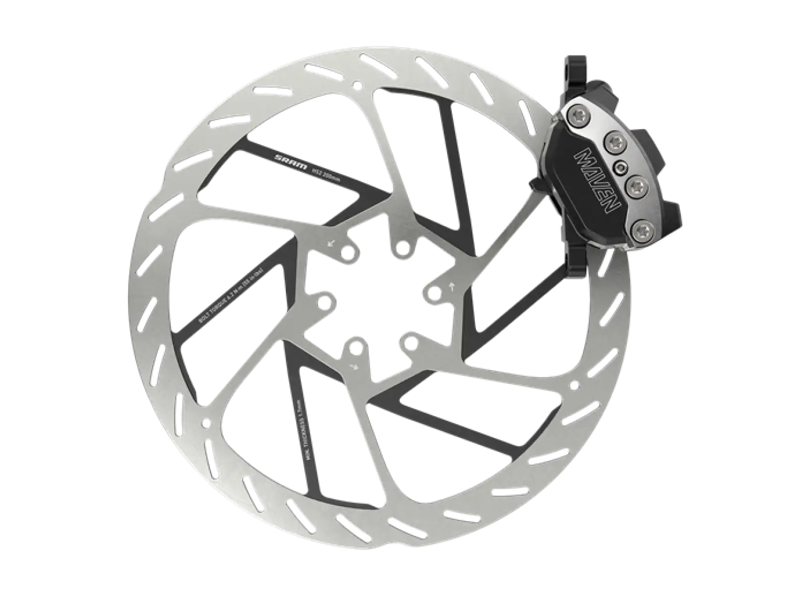 Sram Maven Ultimate Clear Anodized Vordere Scheibenbremse