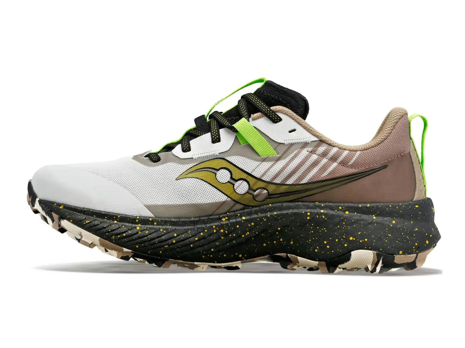 Saucony Endorphin Edge Renntrail-Laufschuhe Nebel/Schwarz