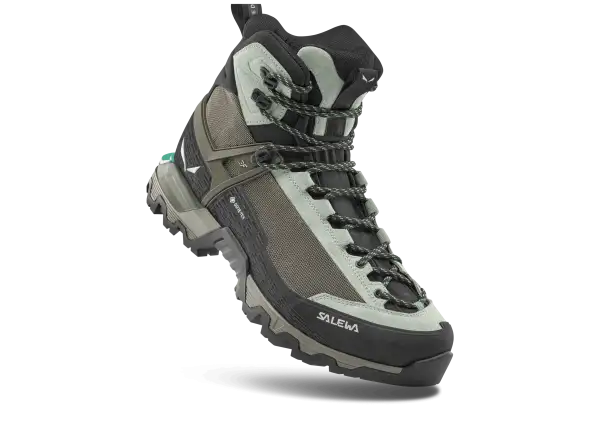Salewa Mountain Trainer 3 Tech Mid GTX Damen Wanderstiefel Shadow/Faded Green