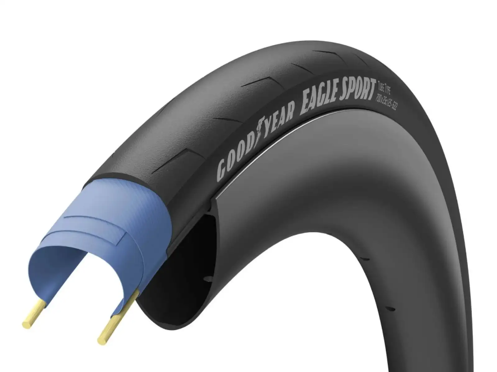 Goodyear Eagle Sport Reifen mit Kevlar in Schwarz.