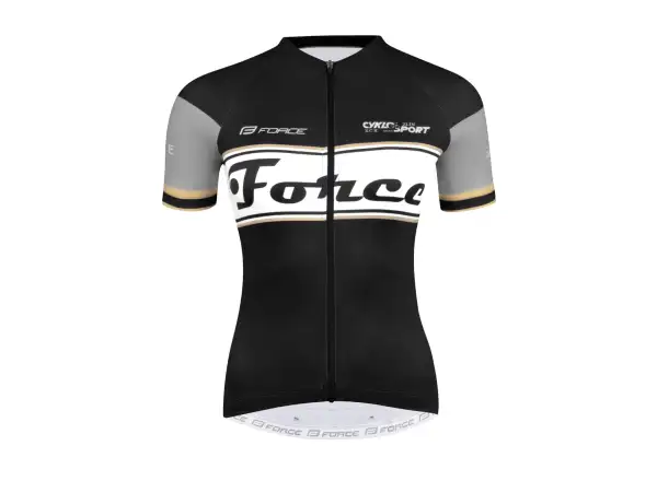 Force Retro Lady Kurzarmtrikot schwarz/gold