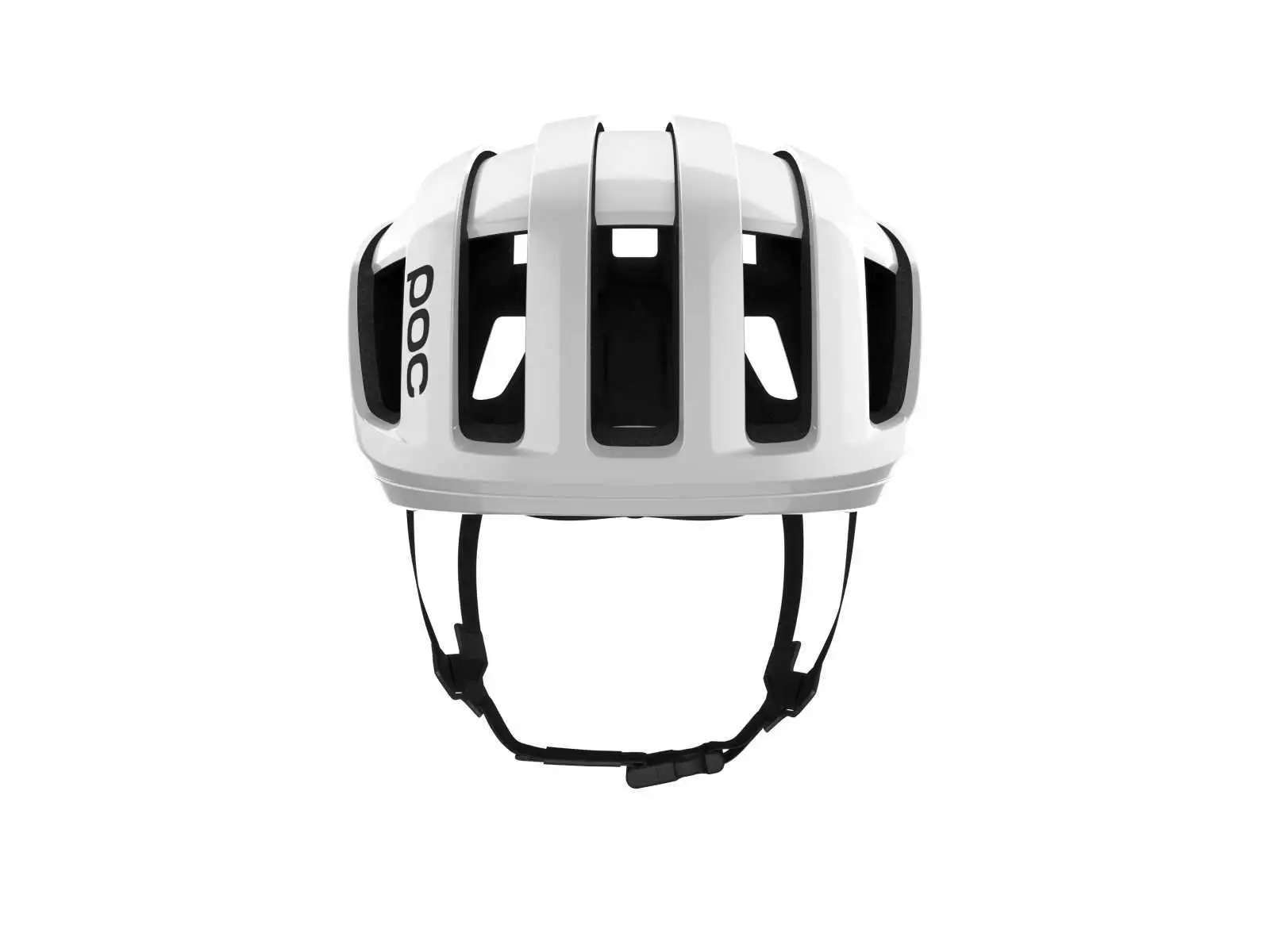 POC Cytal Rennradhelm Hydrogen White/Uranium Black Matt/Logo