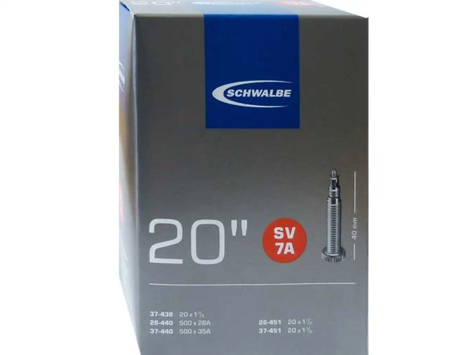 Schwalbe Schlauch MTB 20x1 1/8 - 1 3/8" (Nr.7)