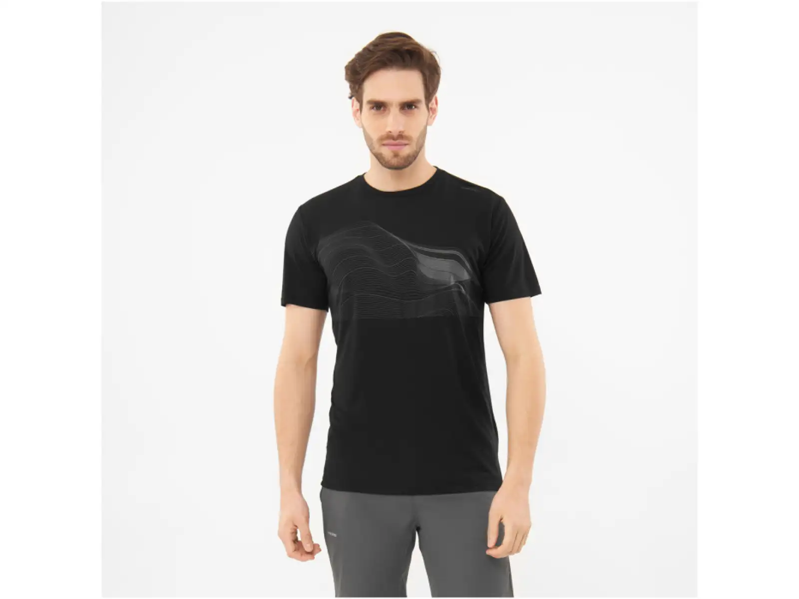 Viking Morain Herren T-Shirt kurzarm Schwarz