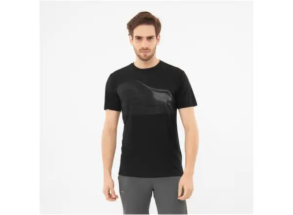Viking Morain Herren T-Shirt kurzarm Schwarz