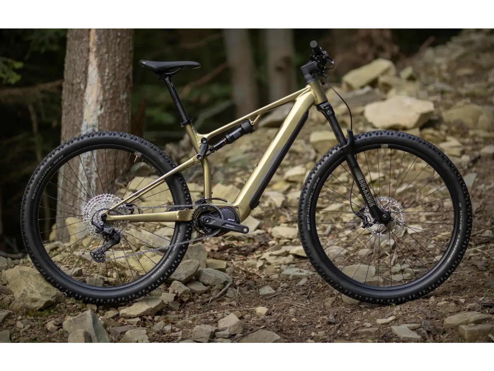 Superior eXF 8089 Fully Suspended E-Bike Matte Olive Metallic/Chrome Silver