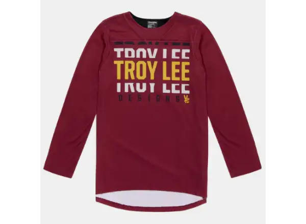 Troy Lee Designs Ruckus Spun Herren-Jersey 3/4 Ärmel Oxblood