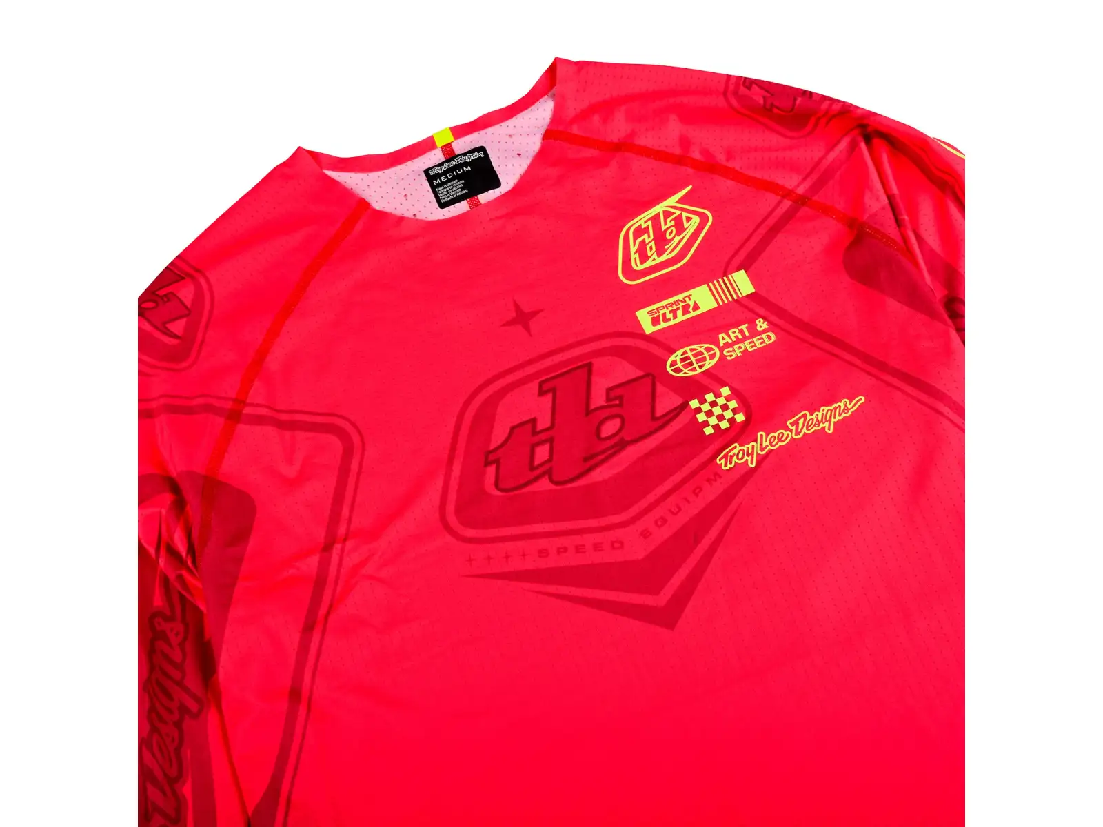 Troy Lee Designs Sprint Ultra Ghostwing Herrentrikot Langarm Infra Red
