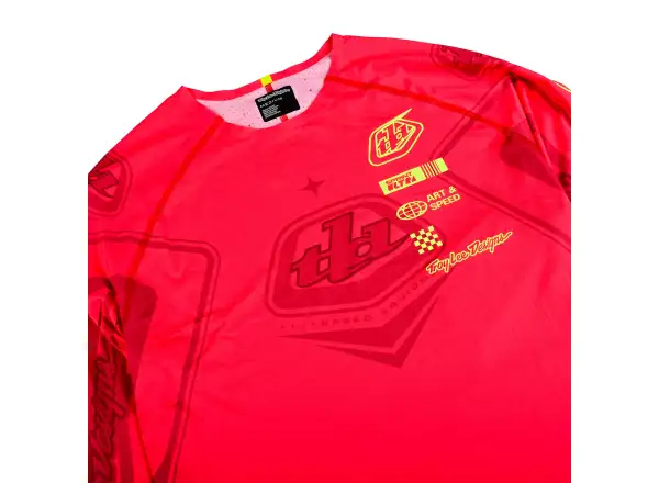 Troy Lee Designs Sprint Ultra Ghostwing Herrentrikot Langarm Infra Red