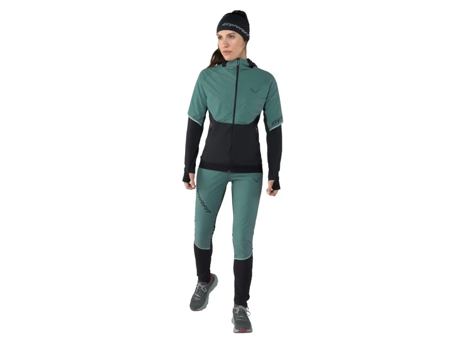Dynafit Alpine Hybrid Damenlaufjacke Atlantic