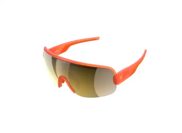 POC Aim Brille Fluorescent Orange Translucent/Violet Gold Mirror