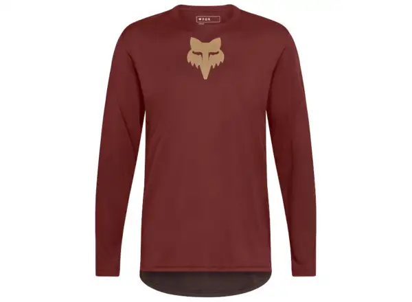 Fox Ranger Fox Head Herren Trikot langarm Rust Brown