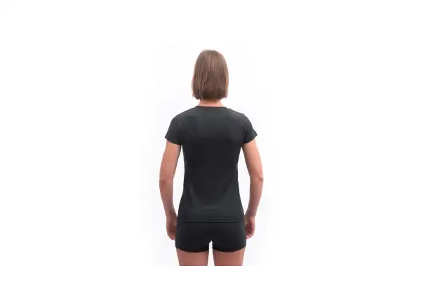 Sensor Merino Cordura Damen T-Shirt Kurzarm schwarz
