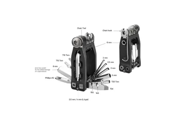 Topeak Ninja 16+ Tool mit 16 Funktionen
