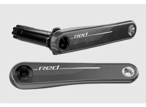 Sram Red E1 XPLR DUB Wide Gravel Kurbeln ohne Kettenblatt.