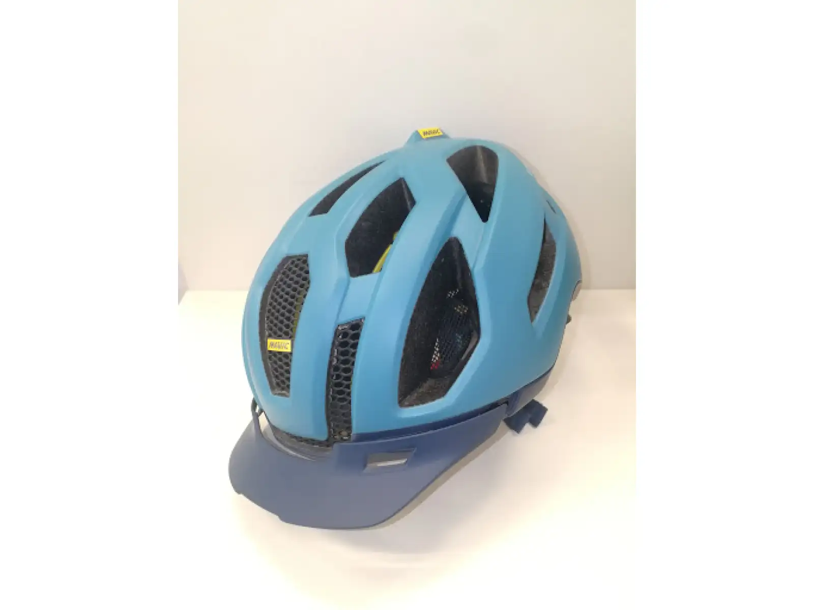 Fahrradhelm Mavic Echappée Trail Pro Damen Größe M blau/koralle