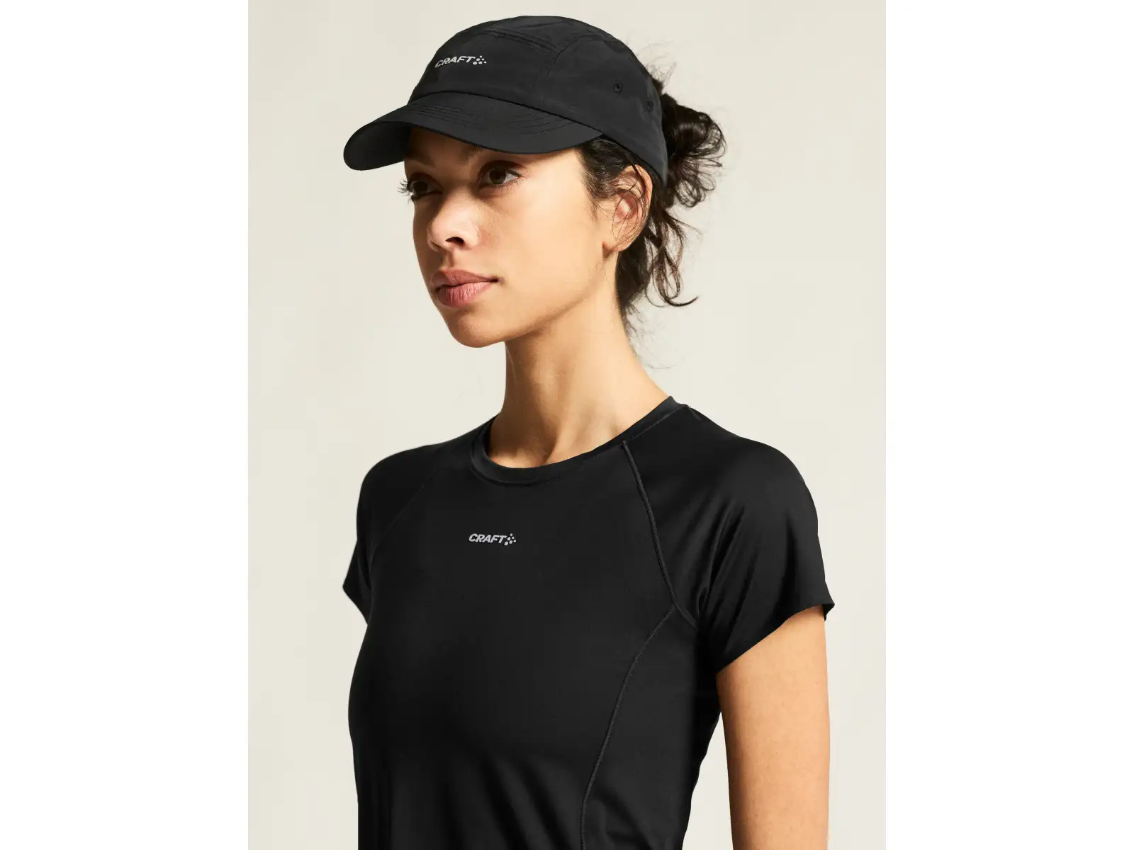 Craft Hypervent Cropped Damen T-Shirt schwarz