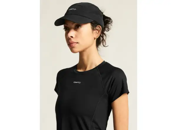 Craft Hypervent Cropped Damen T-Shirt schwarz