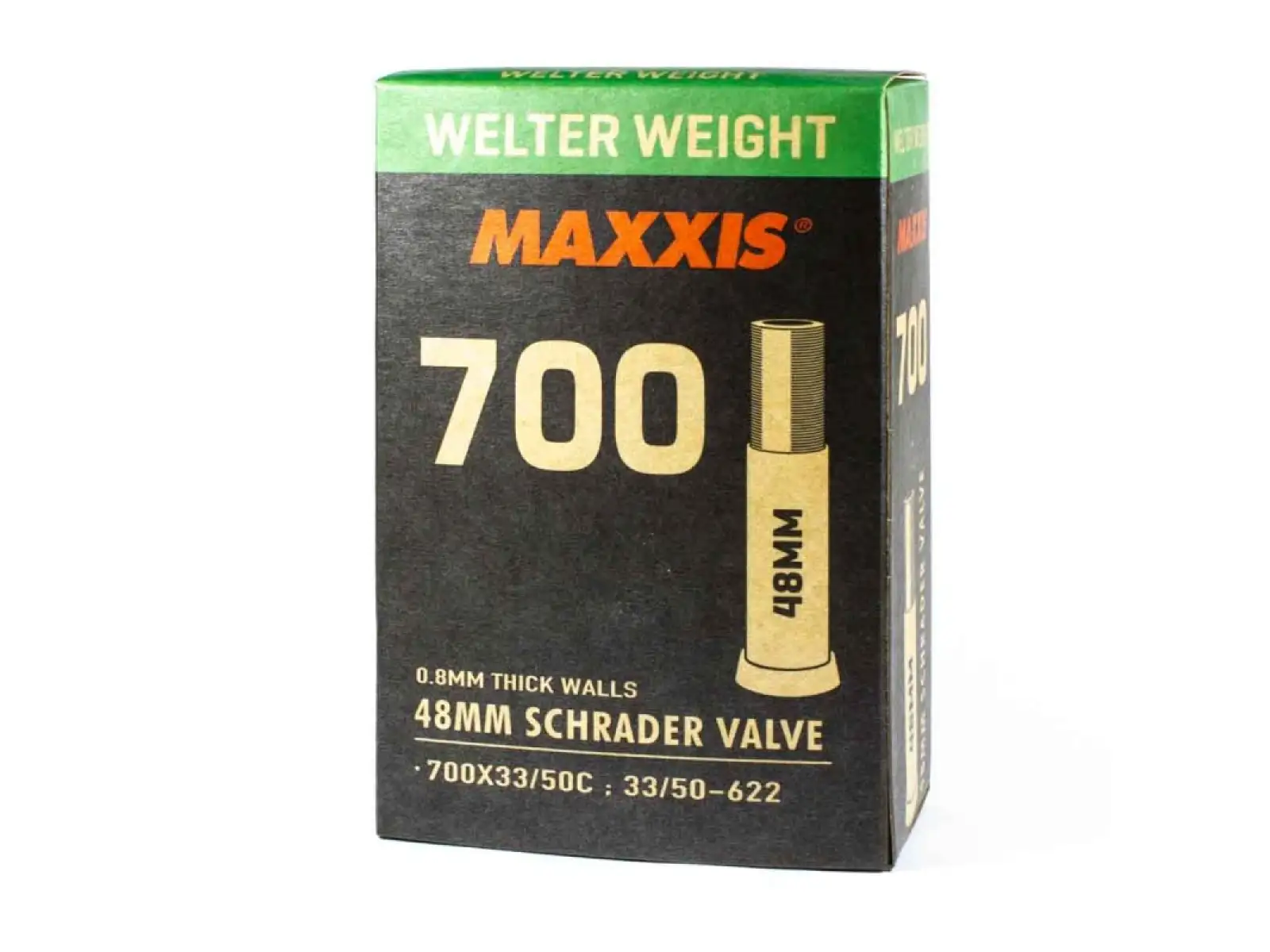 Maxxis Welter Weight 700x33/50 Trekking Schlauch mit Autoventil 48 mm