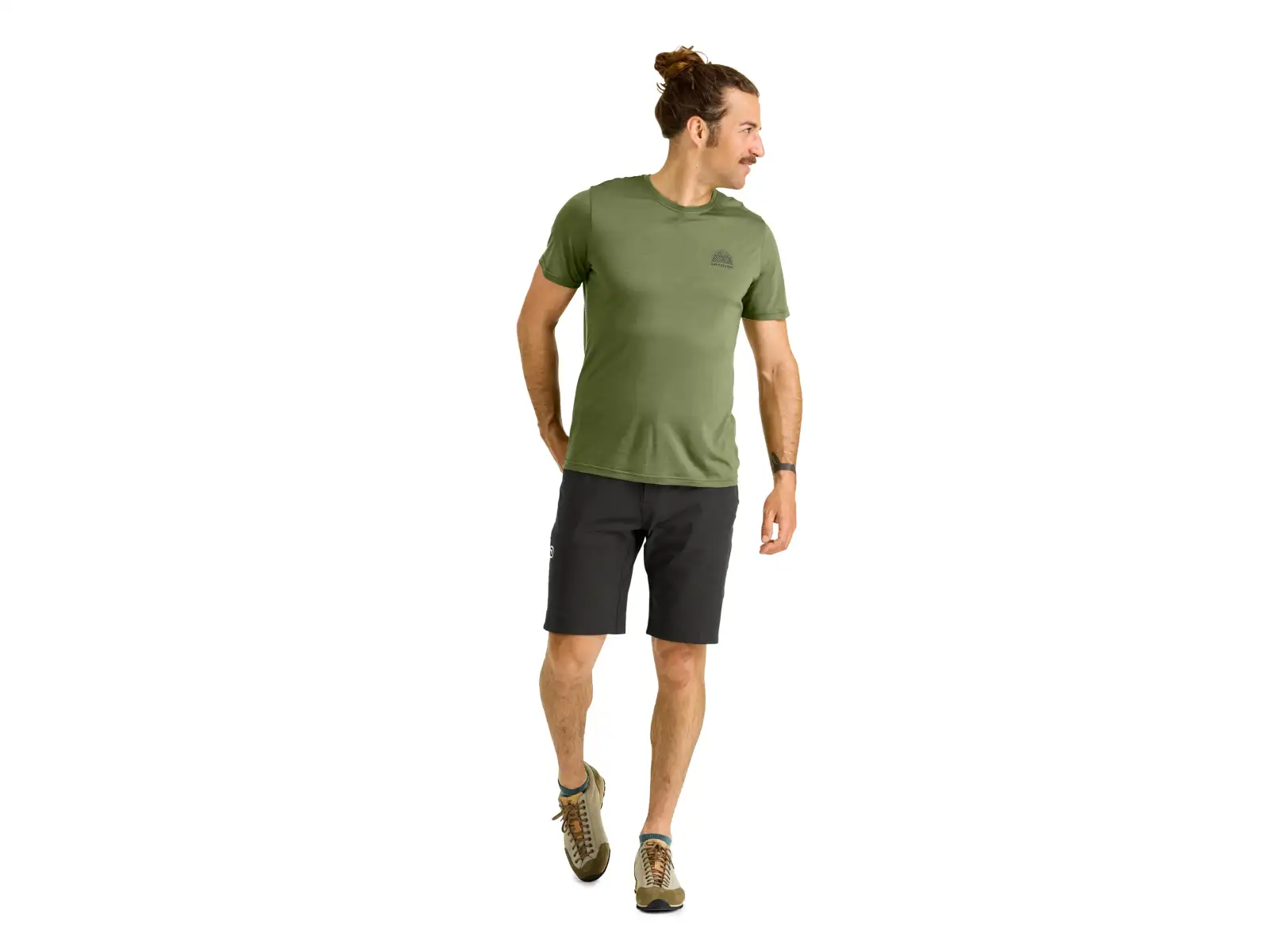 Ortovox 120 Cool Tec Mtn Stripe Herren T-Shirt Red Malbec