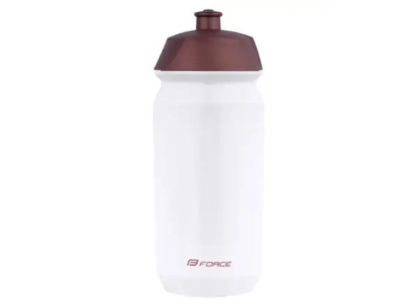 Force Ride Bike Fahrradflasche 500 ml weiß/bronze