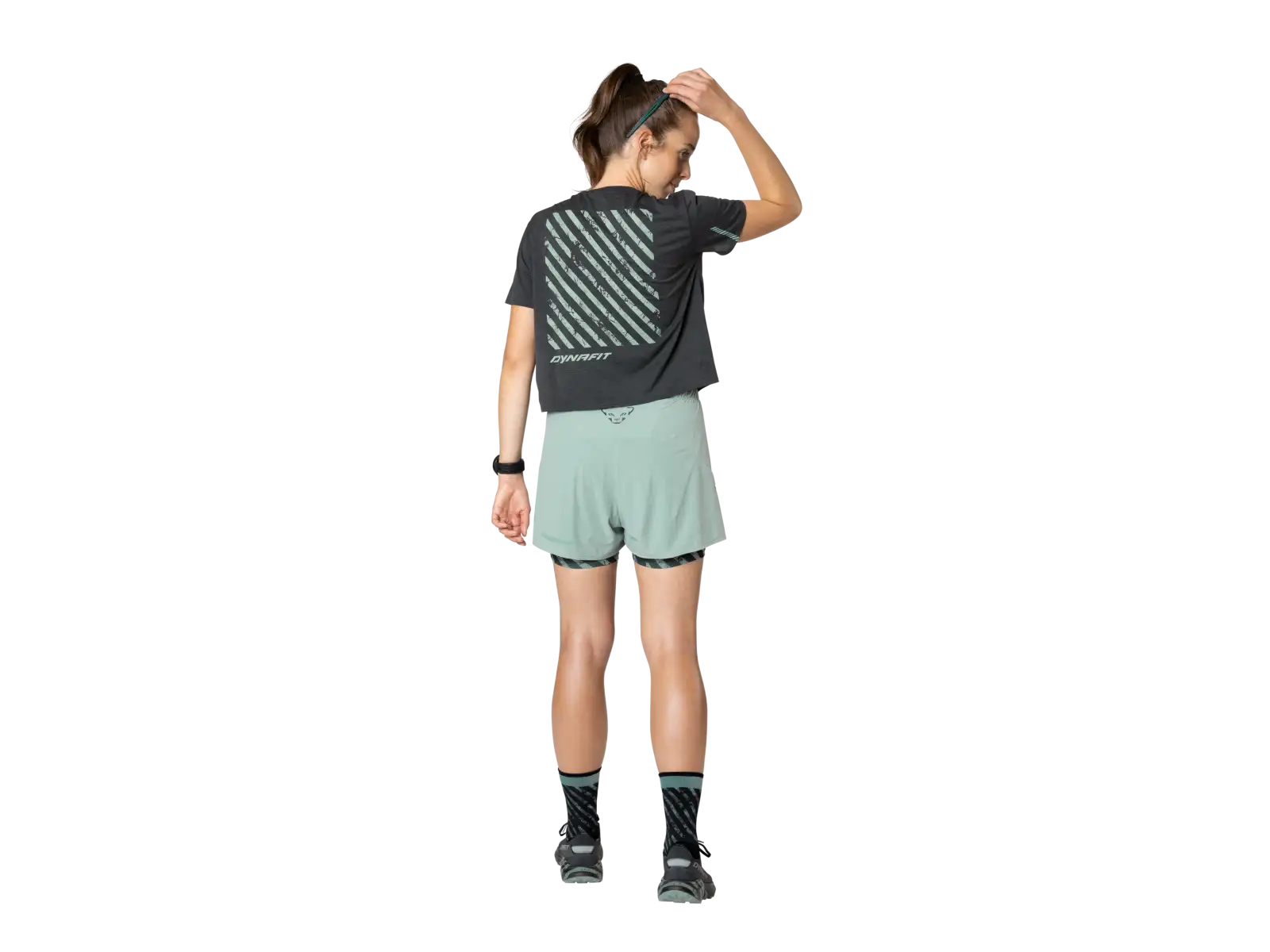 Dynafit Trail Damen-Laufshirt kurzärmelig Black Out