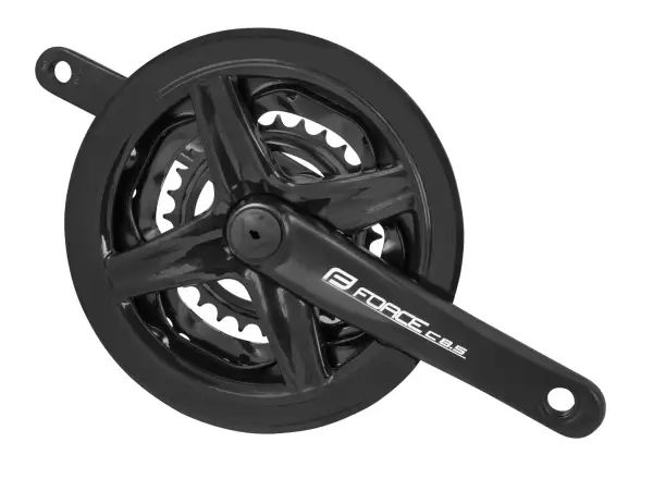 Force C 8.5 Al Kurbeln Dreifach-Kettenblatt 48/38/28 Zähne 175 mm Schwarz