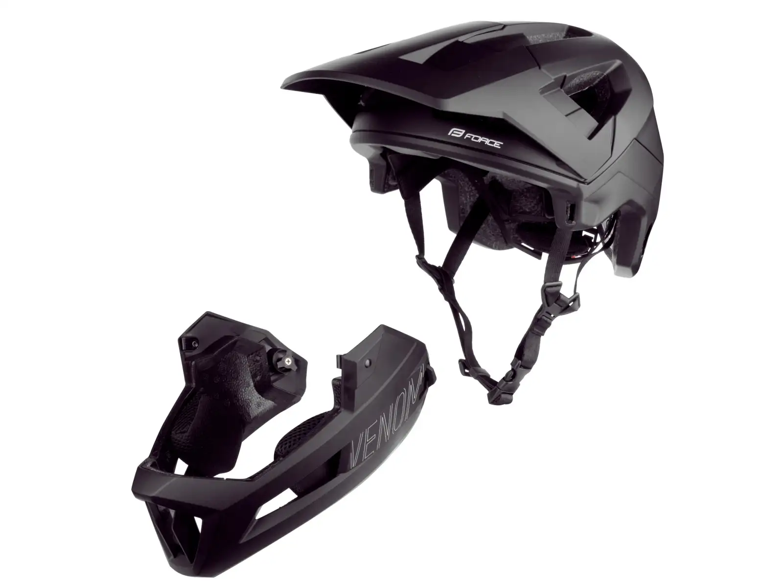 Force Venom Downhillhelm – Schwarz