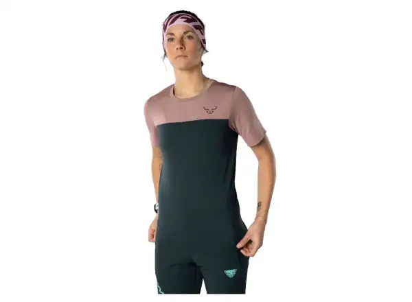 Dynafit Traverse S-TECH Damen T-Shirt Blaubeere/Mokarosa