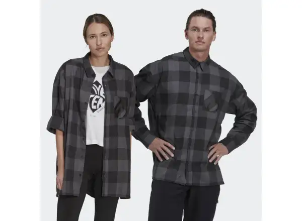 Five Ten Flannel Herrenhemd Grau Sechs/Schwarz